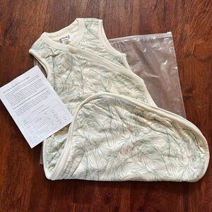 NEW Goumi Kids Slumber Sleepbag Coastal 0-6 Month Sleep Sack Small Bamboo